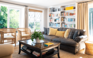 Living room clean and tidy