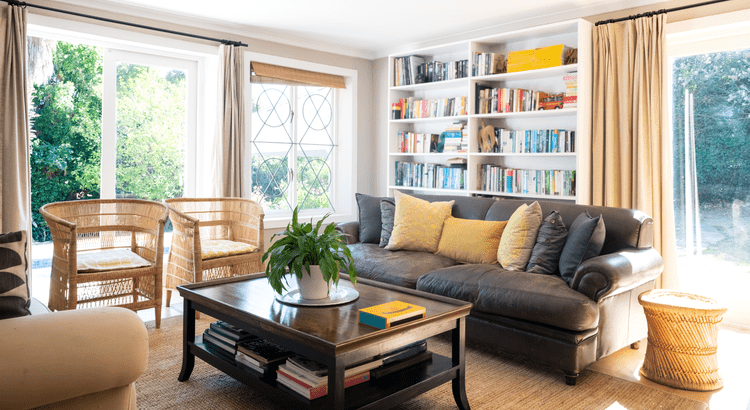 Living room clean and tidy