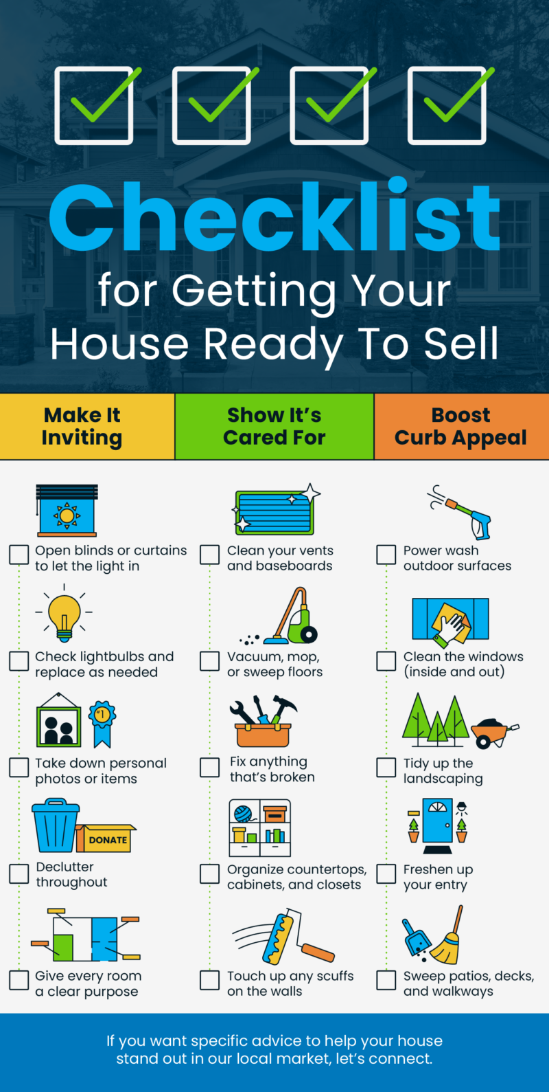 Checklist for Getting Your House Ready